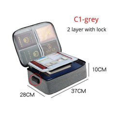 Portable Briefcase For Document Bag Women Men'S Bag For Documents New Travel Business Bag File Paper Storage Documents Organizer