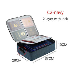 Portable Briefcase For Document Bag Women Men'S Bag For Documents New Travel Business Bag File Paper Storage Documents Organizer