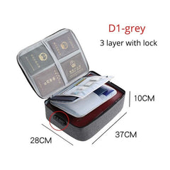 Portable Briefcase For Document Bag Women Men'S Bag For Documents New Travel Business Bag File Paper Storage Documents Organizer