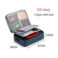 Portable Briefcase For Document Bag Women Men'S Bag For Documents New Travel Business Bag File Paper Storage Documents Organizer