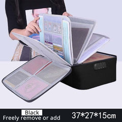 Portable Briefcase For Document Bag Women Men'S Bag For Documents New Travel Business Bag File Paper Storage Documents Organizer