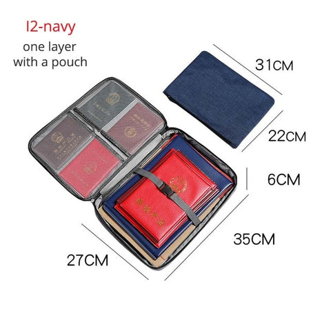 Portable Briefcase For Document Bag Women Men'S Bag For Documents New Travel Business Bag File Paper Storage Documents Organizer