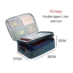 Portable Briefcase For Document Bag Women Men'S Bag For Documents New Travel Business Bag File Paper Storage Documents Organizer