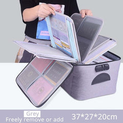Portable Briefcase For Document Bag Women Men'S Bag For Documents New Travel Business Bag File Paper Storage Documents Organizer
