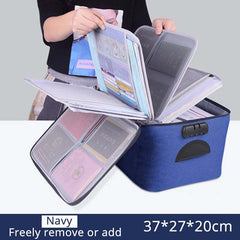 Portable Briefcase For Document Bag Women Men'S Bag For Documents New Travel Business Bag File Paper Storage Documents Organizer