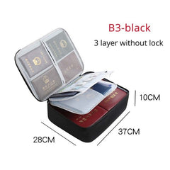 Portable Briefcase For Document Bag Women Men'S Bag For Documents New Travel Business Bag File Paper Storage Documents Organizer