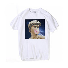 Women T Shirts Michelangelo Print Tshirt Streetwear Tops Female T-shirts Oversized Short Sleeve Tee Shirt Harajuku Woman T-shirt