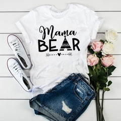 Women's T-shirts Mama Mom Leopard Letter Print Harajuku T Shirt Mother Clothing T-shirt for Women Tees Tops 2020 Female T-Shirt