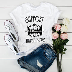 Women's T-shirts Mama Mom Leopard Letter Print Harajuku T Shirt Mother Clothing T-shirt for Women Tees Tops 2020 Female T-Shirt