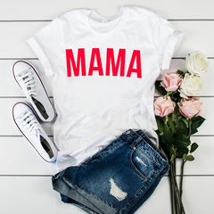 Women's T-shirts Mama Mom Leopard Letter Print Harajuku T Shirt Mother Clothing T-shirt for Women Tees Tops 2020 Female T-Shirt
