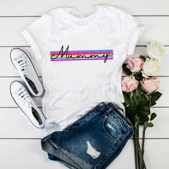 Women's T-shirts Mama Mom Leopard Letter Print Harajuku T Shirt Mother Clothing T-shirt for Women Tees Tops 2020 Female T-Shirt