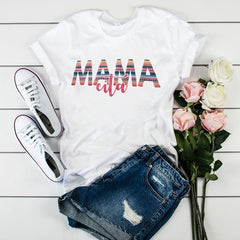 Women's T-shirts Mama Mom Leopard Letter Print Harajuku T Shirt Mother Clothing T-shirt for Women Tees Tops 2020 Female T-Shirt