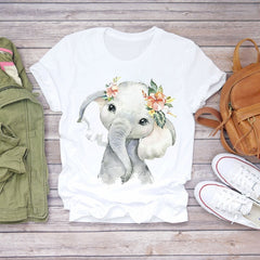 Women's T-shirts Dream Feather Graphic Tee 2020 Summer Harajuku Top Female T-shirt Short Sleeve Oversized T Shirt Women Clothes