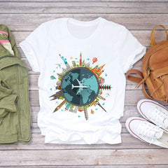 Women's T-shirts Dream Feather Graphic Tee 2020 Summer Harajuku Top Female T-shirt Short Sleeve Oversized T Shirt Women Clothes