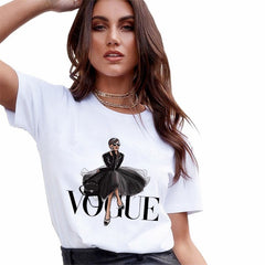 Harajuku Women's T-shirt 2020 Summer Heart Shaped Leopard Print Tshirt Womens Streetwear Tops Female T-shirt Fashion Clothing