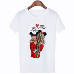2020 New Women T-shirt Super Mom Love Print Top Female T Shirts Harajuku Kawaii Casual Comfortable Tee Ladies Tops Short Clothes