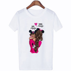 2020 New Women T-shirt Super Mom Love Print Top Female T Shirts Harajuku Kawaii Casual Comfortable Tee Ladies Tops Short Clothes