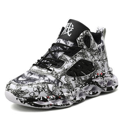 Fashion Men's Sneakers Comfortable Men Casual Shoes Outdoor Black White Shoes for Man Lace Up Male Walking Zapatillas Footwear 9